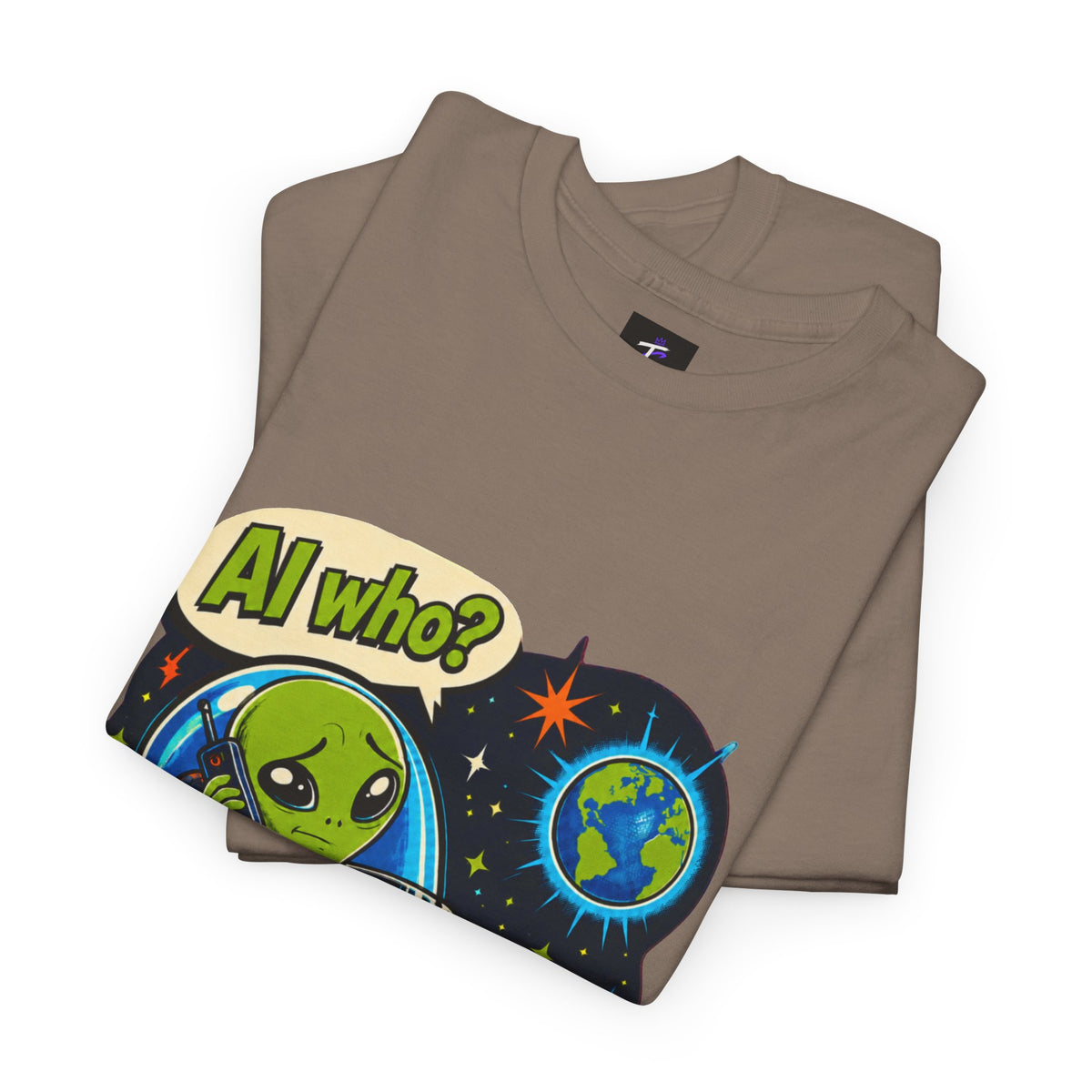 Funny Alien Unisex Heavy Cotton Tee